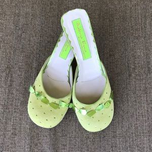 Italian made Lime Green 1 inch heel